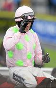 6 December 2015; Ruby Walsh acknowledges the crowd after winning the John Durkan Memorial Punchestown Steeplechase (Grade 1). Horse Racing from Puncherstown. Punchestown, Co. Kildare. Picture credit: Sam Barnes / SPORTSFILE