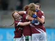 6 December 2015; Milltown players, including captain Kelly Boyce Jordan, celebrate at the end of the game. All-Ireland Ladies Intermediate Club Championship Final, Cahir v Milltown. Parnell Park, Dublin. Picture credit: David Maher / SPORTSFILE