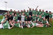 6 December 2015; Milltown players celebrate at the end of the game. All-Ireland Ladies Intermediate Club Championship Final, Cahir v Milltown. Parnell Park, Dublin. Picture credit: David Maher / SPORTSFILE