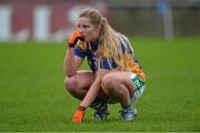 6 December 2015; A dejected Aisling McCarthy, Cahir, at the end of the game. All-Ireland Ladies Intermediate Club Championship Final, Cahir v Milltown. Parnell Park, Dublin. Picture credit: David Maher / SPORTSFILE