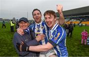 6 December 2015; Stephen O'Connor, centre, and his team-mate Ciaran Archbold, Ballyboden St Enda's, celebrate following their side's victory. AIB Leinster GAA Senior Club Football Championship Final, Portlaoise v Ballyboden St Enda's. O'Connor Park, Tullamore, Co. Offaly. Picture credit: Stephen McCarthy / SPORTSFILE