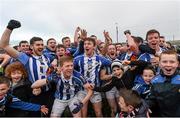 6 December 2015; Ballyboden St Enda's players celebrate following their side's victory in the AIB Leinster GAA Senior Club Football Championship Final match between Portlaoise and Ballyboden St Enda's at O'Connor Park in Tullamore, Offaly. Photo by Stephen McCarthy/Sportsfile
