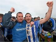 6 December 2015; Ballyboden St Enda's manager Andy McEntee and Stephen O'Connor following their victory. AIB Leinster GAA Senior Club Football Championship Final, Portlaoise v Ballyboden St Enda's. O'Connor Park, Tullamore, Co. Offaly. Picture credit: Stephen McCarthy / SPORTSFILE