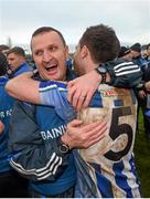 6 December 2015; Ballyboden St Enda's manager Andy McEntee and Stephen O'Connor following their victory. AIB Leinster GAA Senior Club Football Championship Final, Portlaoise v Ballyboden St Enda's. O'Connor Park, Tullamore, Co. Offaly. Picture credit: Stephen McCarthy / SPORTSFILE