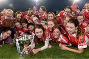 6 December 2015; Donaghmoyne players celebrate at the end of the game. All-Ireland Ladies Senior Club Championship Final, Donaghmoyne v Mourneabbey. Parnell Park, Dublin. Picture credit: David Maher / SPORTSFILE