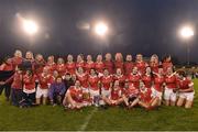6 December 2015;  Donaghmoyne players celebrate at the end of the game. All-Ireland Ladies Senior Club Championship Final, Donaghmoyne v Mourneabbey. Parnell Park, Dublin. Picture credit: David Maher / SPORTSFILE
