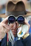 5 September 2009; John Magnier watches the Tattersalls Millions Irish Champion Stakes. Leopardstown Racecourse, Dublin. Picture credit: Ray McManus / SPORTSFILE