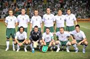 5 September 2009; Republic of Ireland team, back row left to right, Kevin Doyle, Richard Dunne, Glenn Whelan, John O'Shea, Keith Andrews and Kevin Kilbane, front row left to right, Stephen Hunt, Shay Given, Robbie Keane, Damien Duff and Sean St.Ledger. Cyprus v Republic of Ireland - 2010 FIFA World Cup Qualifier, GSP Stadium, Nicosia, Cyprus. Picture credit: David Maher / SPORTSFILE