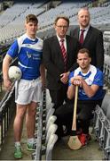 7 December 2015; Pictured at the launch of the 2016 Liberty Insurance GAA National Games Development Conference are, from left, Tipperary footballer Stephen O'Brien,  Pat Daly, Director of Games Development and Research, GAA, Kilkenny hurler Jackie Tyrell and John Coffey, Liberty Insurance. The conference, which takes place in Croke Park on January 22nd and 23rd, will focus on issues related to the Adult Player including a special forum on the progression of players from the minor and underage ranks through to the adult game. Croke Park, Dublin. Photo by Sportsfile