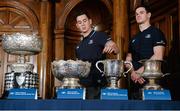 7 December 2015; Leinster team-mates Noel Reid, left, and Jonathan Sexton during the Bank of Ireland Leinster Schools Cup Draws, House of Lords, College Green, Dublin. Picture credit: Cody Glenn / SPORTSFILE
