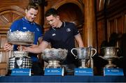 7 December 2015; Leinster team-mates Jamie Heaslip and Noel Reid during the Bank of Ireland Leinster Schools Cup Draws, House of Lords, College Green, Dublin. Picture credit: Cody Glenn / SPORTSFILE