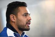 8 December 2015; Leinster's Ben Te'o during a press conference. Leinster Rugby Press Conference. Leinster Rugby HQ, UCD, Belfield, Dublin. Picture credit: Ramsey Cardy / SPORTSFILE