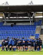 8 December 2015;The Leinster squad huddle during squad training. Leinster Rugby Squad Training, Donnybrook Stadium, Dublin. Picture credit: Ramsey Cardy / SPORTSFILE