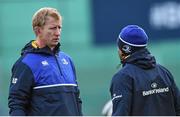 8 December 2015; Leinster head coach Leo Cullen, left, speaks with Isa Nacewa during squad training. Leinster Rugby Squad Training, Rosemount, UCD, Belfield, Dublin. Picture credit: Ramsey Cardy / SPORTSFILE