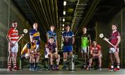 9 December 2015; Pictured at the Fitzgibbon Cup Independent.ie Higher Education Championships Launch, from left, are Jamie Coughlan from Cork Institute of Technology, Tony French from Dublin City University, Ciaran Kilkenny from St. Pats Drumcondra, Cathal McInerney, from the holders University of Limerick, Cian O'Callaghan, from University College Dublin, Conor McDonald from Dublin Institute of Technology, Colin Dunford, IT Carlow, John O'Dwyer from Cork Institute of Technology, Gordon Joyce from NUI Galway. Croke Park, Dublin. Picture credit: Matt Browne / SPORTSFILE