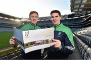 10 December 2015; Kildare footballer Paul Cribbin and Wexford hurler Eanna Martin at the Launch of the Leinster GAA Strategic Vision and Action Plan. Croke Park, Dublin. Picture credit: Matt Browne / SPORTSFILE