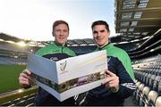 10 December 2015; Kildare footballer Paul Cribbin and Wexford hurler Eanna Martin at the Launch of the Leinster GAA Strategic Vision and Action Plan. Croke Park, Dublin. Picture credit: Matt Browne / SPORTSFILE