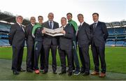 10 December 2015;  Leinster GAA Chairman John Horan, centre, with from left, Michael Reynolds, CEO Leinster GAA, Syl Merrins, Leinster Treasurer, Eanna Martin, Wexford hurler, Jim Bolger, Leinster GAA Vice Chairman,  Pat Teehan, Leinster GAA PRO, and Shane Flanagan, Leinster GAA Operations Manager. At the Launch of the Leinster GAA Strategic Vision and Action Plan. Croke Park, Dublin. Picture credit: Matt Browne / SPORTSFILE