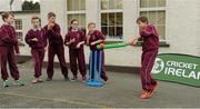 10 December 2015; Pictured are pupils from Oliver Plunkett's Primary School. International cricketers Ed Joyce, Craig Young, Andy McBrine and Peter Chase were at St. Oliver Plunkett’s Primary School at the launch of Cricket Ireland’s membership programme for 2016. Season Tickets and Cricket Ireland Cubs membership are now available to purchase on www.cricketireland.ie. Oliver Plunkett's Primary School, Malahide, Co. Dublin. Picture credit: Seb Daly / SPORTSFILE