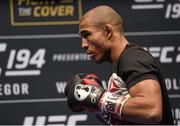 10 December 2015; Jose Aldo during an open workout session ahead of his fight against Conor McGregor. UFC 194: Open Workouts, MGM Grand Garden Arena, Las Vegas, USA. Picture credit: Ramsey Cardy / SPORTSFILE