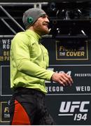 10 December 2015; Conor McGregor during an open workout session ahead of his fight against Jose Aldo. UFC 194: Open Workouts, MGM Grand Garden Arena, Las Vegas, USA. Picture credit: Ramsey Cardy / SPORTSFILE