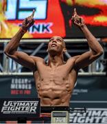 10 December 2015; Edson Barboza weighs in ahead of his lightweight bout against Tony Ferguson. The Ultimate Fighter Finale: Weigh-In, MGM Grand Garden Arena, Las Vegas, USA. Picture credit: Ramsey Cardy / SPORTSFILE