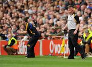 6 September 2009; Kilkenny manager Brian Cody and Tipperary manager Liam Sheedy during the game. GAA Hurling All-Ireland Senior Championship Final, Kilkenny v Tipperary, Croke Park, Dublin. Picture credit: Stephen McCarthy / SPORTSFILE