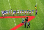6 September 2009; The President of Ireland Mary McAleese and Uachtarán Chumann Lúthchleas Gael Criostóir Ó Cuana leave the pitch after being introduced to the Tipperary team. GAA Hurling All-Ireland Senior Championship Final, Kilkenny v Tipperary, Croke Park, Dublin. Picture credit: Stephen McCarthy / SPORTSFILE