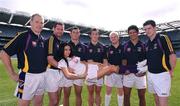 7 September 2009; Pictured is model Georgia Salpa with footballers, from left, Liam McBarron, Fermanagh, Darren Magee, Dublin, Ross O'Carroll, Kilmacud Crokes, Brian McGrath, Wicklow, Mark Vaughan, Dublin, Cian O'Sullivan, Dublin and Mark Davoren, Dublin, at the launch of the oneills.com Kilmacud Crokes All-Ireland football sevens tournament in Croke Park today. The renowned event attracts top club sides from around the country and will take place on 19 September. Croke Park, Dublin. Photo by Sportsfile