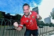 11 December 2015; Mark O'Reilly, from Cork, living in San Fransisco, ahead of the weigh-ins. UFC 194: Weigh-In, MGM Grand Garden Arena, Las Vegas, USA. Picture credit: Ramsey Cardy / SPORTSFILE