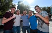 11 December 2015; Liam Flynn, Jason Flynn, Owen Connors, Michael Whitty and Ian Power ahead of the weigh-ins. UFC 194: Weigh-In, MGM Grand Garden Arena, Las Vegas, USA. Picture credit: Ramsey Cardy / SPORTSFILE