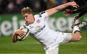 11 December 2015; Andrew Trimble, Ulster, on his way to scoring his side's 2nd try. European Rugby Champions Cup, Pool 1, Round 3, Ulster v Toulouse. Kingspan Stadium, Ravenhill Park, Belfast. Photo by Sportsfile