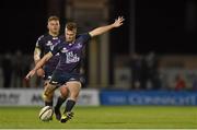 11 December 2015; Jack Carty, Connacht, kicks a penalty. European Rugby Challenge Cup, Pool 1, Round 2, Connacht v Newcastle Falcons. The Sportsground, Galway. Picture credit: Diarmuid Greene / SPORTSFILE
