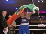 11 December 2015; Raymond Moylette, St. Anne's Boxing Club, Co. Mayo, after defeat to Dean Walsh, St Joseph's/St Ibar's Boxing Club, Co. Wexford, in their 64kg bout. IABA Elite Boxing Championship Finals, National Stadium, Dubllin. Picture credit: Piaras Ó Mídheach / SPORTSFILE