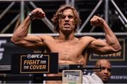 11 December 2015; Urijah Faber weighs in for his bantamweight bout against Frankie Saenz. UFC 194: Weigh-In, MGM Grand Garden Arena, Las Vegas, USA. Picture credit: Ramsey Cardy / SPORTSFILE