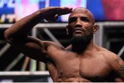 11 December 2015; Yoel Romero weighs in ahead of his middleweight bout against Ronaldo Souza. UFC 194: Weigh-In, MGM Grand Garden Arena, Las Vegas, USA. Picture credit: Ramsey Cardy / SPORTSFILE
