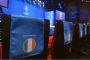 12 December 2015; General view of the Republic of Ireland seating before the start of the UEFA EURO Final Tournament Draw. Le Palais des Congrès de Paris, Paris, France.  Picture credit: David Maher / SPORTSFILE