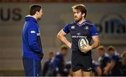12 December 2015; Leinster's Kevin McLaughlin and Dominic Ryan, right, during the captain's run before their European Rugby Champions Cup,  Pool 5, Round 3, match against RC Toulon. Stade Felix Mayol, Toulon, France. Picture credit: Stephen McCarthy / SPORTSFILE