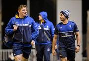 12 December 2015; Leinster's Tadhg Furlong, left, and Isaac Boss arrive for the captain's run ahead of their European Rugby Champions Cup,  Pool 5, Round 3, match against RC Toulon. Stade Felix Mayol, Toulon, France. Picture credit: Seb Daly / SPORTSFILE
