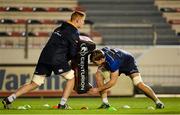 12 December 2015; Leinster's Tom Denton and Jordi Murphy during the captain's run ahead of their European Rugby Champions Cup,  Pool 5, Round 3, match against RC Toulon. Stade Felix Mayol, Toulon, France. Picture credit: Seb Daly / SPORTSFILE