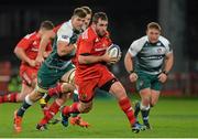 12 December 2015; James Cronin, Munster, goes past the Leicester Tigers defence. European Rugby Champions Cup, Pool 4, Round 3, Munster v Leicester Tigers. Thomond Park, Limerick. Picture credit: Matt Browne / SPORTSFILE