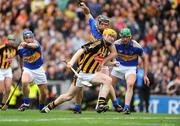 6 September 2009; Richie Power, Kilkenny, is tackled by Paul Curran, Tipperary, which led to a penalty for Kilkenny. GAA Hurling All-Ireland Senior Championship Final, Kilkenny v Tipperary, Croke Park, Dublin. Picture credit: Brendan Moran / SPORTSFILE