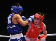 8 September 2009; Declan Geraghty, right, Ireland, in action against Tugstsogt Nyambayar, Mongolia. AIBA World Boxing Championships 2009, Flyweight 51kg, Last 16, Declan Geraghty v Tugstsogt Nyambayar, Assago, Milan, Italy. Picture credit: David Maher / SPORTSFILE