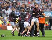 6 September 2009; Galway players celebrate their victory. ESB GAA Hurling All-Ireland Minor Championship Final, Kilkenny v Galway, Croke Park, Dublin. Picture credit: Stephen McCarthy / SPORTSFILE