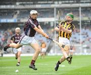 6 September 2009; Canice Maher, Kilkenny, in action against Daithí Burke, Galway. ESB GAA Hurling All-Ireland Minor Championship Final, Kilkenny v Galway, Croke Park, Dublin. Picture credit: Stephen McCarthy / SPORTSFILE *** Local Caption *** 15 v 3