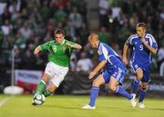 9 September 2009; Martin Paterson, Northern Ireland, in action against, Vladimir Weiss, Slovakia. 2010 FIFA World Cup Qualifier, Northern Ireland v Slovakia, Windsor Park, Belfast, Co. Antrim. Picture credit: Oliver McVeigh / SPORTSFILE