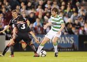 9 September 2009; Paddy McCourt, Glasgow Celtic, in action against, Danny Murphy, Cork City. Friendly Representative, Cork City v Glasgow Celtic, Turners Cross, Cork. Picture credit: Matt Browne / SPORTSFILE