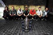 9 September 2009; At the FAI Ford Cup Quarter-Final press conference ahead of this weekends fixtures are, from left, Brian McCarthy, Longford Town, Stephen Paisley, Sporting Fingal, Mark Quigley, St. Patrick's Athletic, Derek Pender, Bray Wanderers, Alan Keane, Sligo Rovers, Mark Rossiter, Bohemians, and Graham Barrett, Shamrock Rovers. Bohemians take on Sligo Rovers in Dalymount Park on Friday, September 11th. While the remaining three fixtures, Waterford United v St. Patrick's Athletic, at the RSC,  Longford Town v Bray Wanderers, at Flancare Park, and Sporting Fingal v Shamrock Rovers, at Morton Stadium, will take place on Saturday, September 12th. WHPR Head Office, Ely Place, Dublin. Picture credit: Brian Lawless / SPORTSFILE