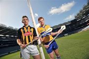 9 September 2009; Kilkenny captain David Langton, left, with Clare captain Ciaran O'Doherty ahead of the Bord Gais Energy GAA Hurling U-21 All-Ireland Final. The match between Kilkenny and Clare will take place at GAA Headquarters on Sunday, 13th September, throw in at 4.30pm. The match will be televised live on TG4. Croke Park, Dublin. Picture credit: Brian Lawless / SPORTSFILE