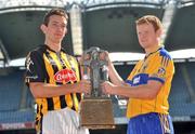 9 September 2009; Kilkenny captain David Langton, left, with Clare captain Ciaran O'Doherty ahead of the Bord Gais Energy GAA Hurling U-21 All-Ireland Final. The match between Kilkenny and Clare will take place at GAA Headquarters on Sunday, 13th September, throw in at 4.30pm. The match will be televised live on TG4. Croke Park, Dublin. Picture credit: Brian Lawless / SPORTSFILE